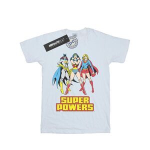 DC Super Hero Girls Mens Super Power Wonder Woman Group Cotton T-Shirt / White